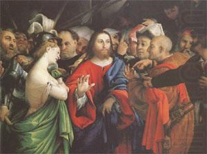 Lorenzo Lotto Christ and the Woman Taken in Adultery (mk05 china oil painting image